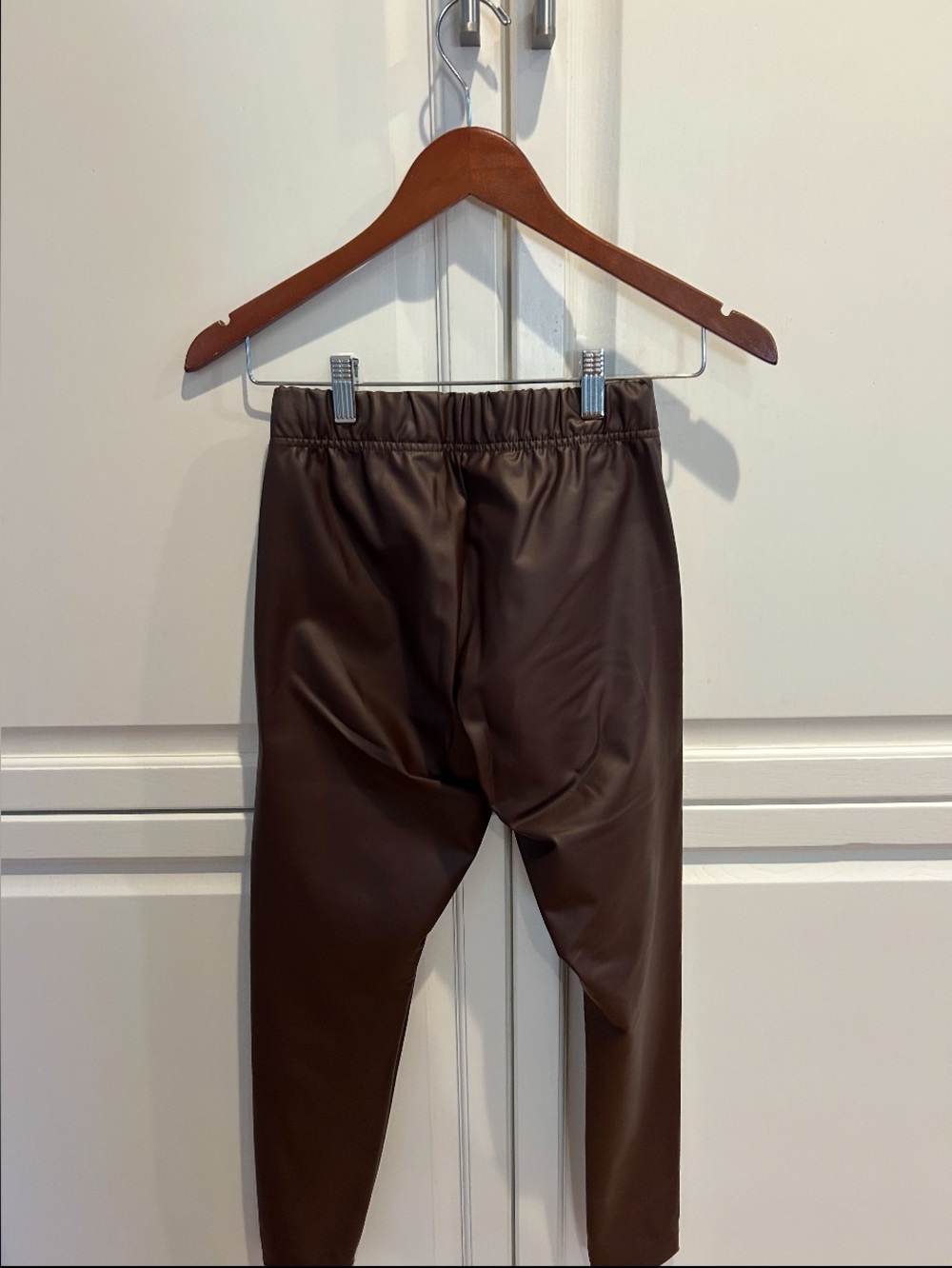 Old Navy Brown Faux Leather Leggings